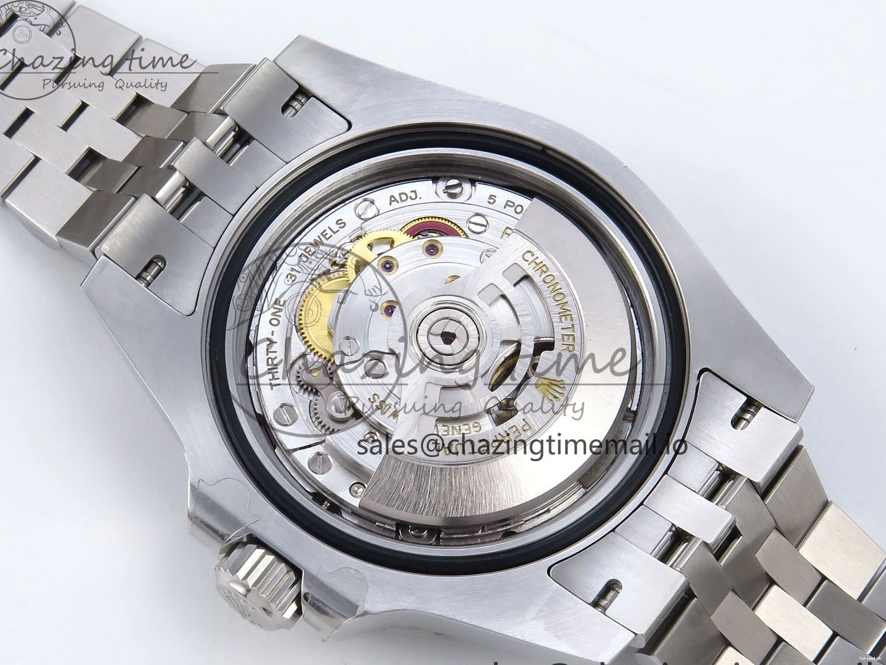 QF+ Bezel 1:1 Edition Blue Best Master II BLRO Steel 904L on SS SH3285 Dial Red 126710 GMT Black Bracelet 0427